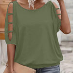 Francisca™ | Camisa Com Ombros Descobertos e Detalhes Elegantes, Ideal para Dias Quentes - Maglie donna | Benedita Lisboa