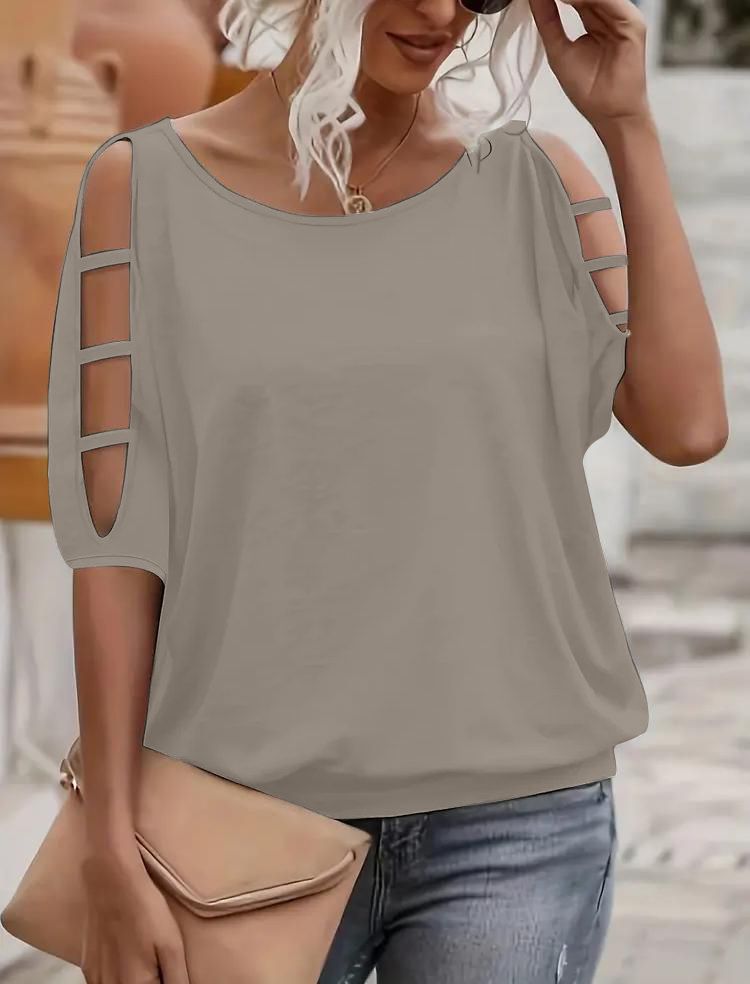Francisca™ | Camisa Com Ombros Descobertos e Detalhes Elegantes, Ideal para Dias Quentes - Maglie donna | Benedita Lisboa