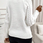 Francisca™ | Camisola de Malha com Botões - | Benedita Lisboa
