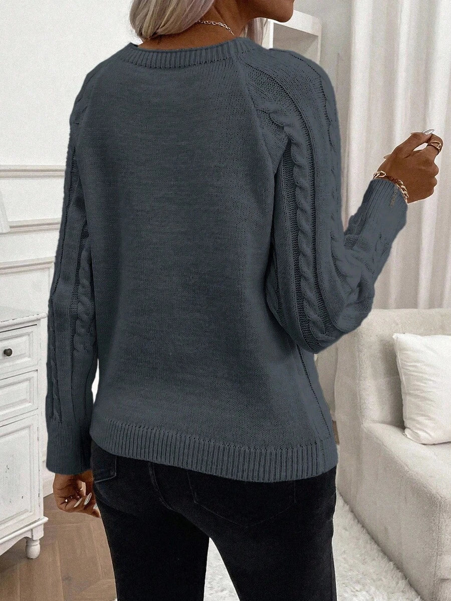 Francisca™ | Camisola de Malha com Botões - | Benedita Lisboa
