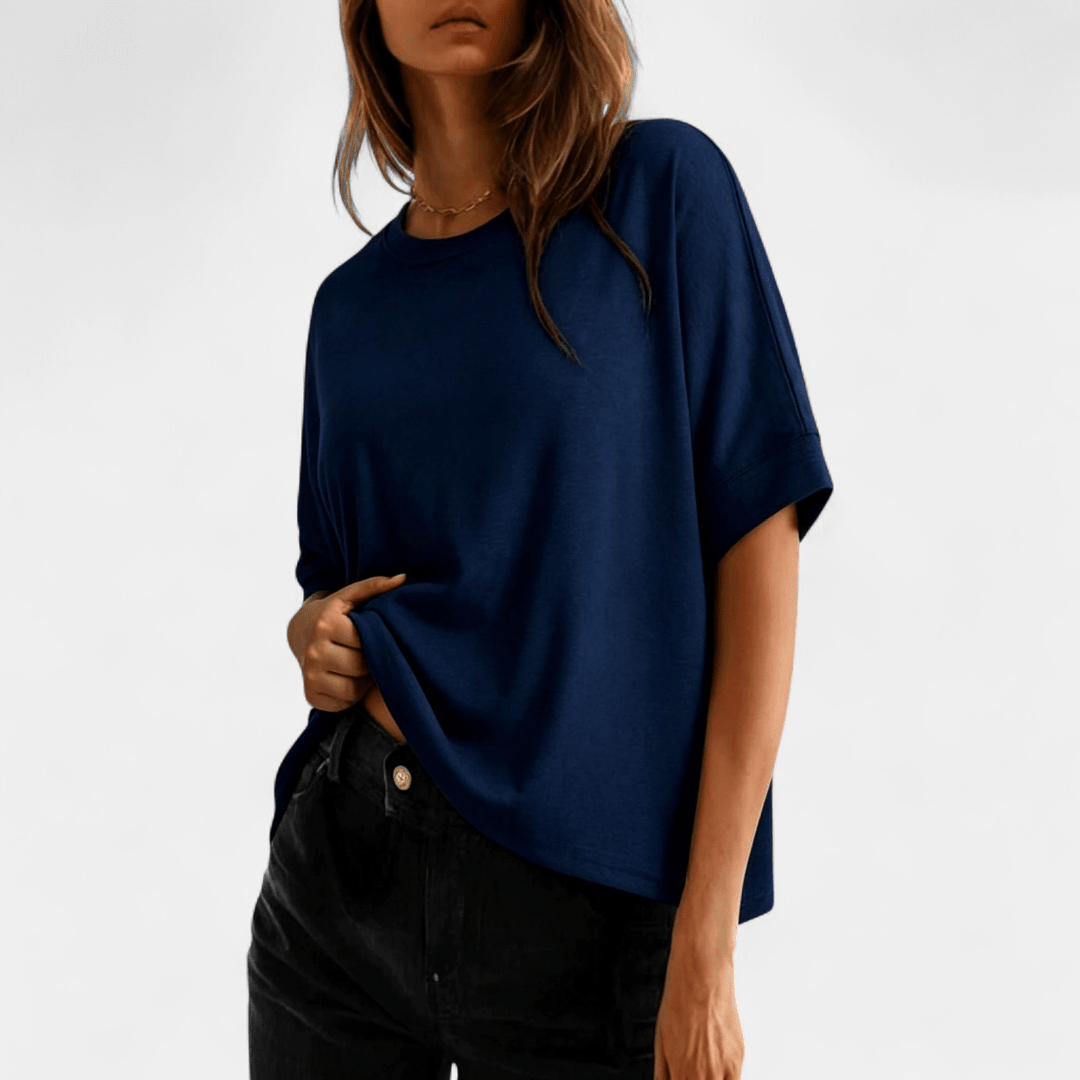 Gaby™ | T-shirt de Algodão Super Confortável para o Dia-a-Dia - | Benedita Lisboa
