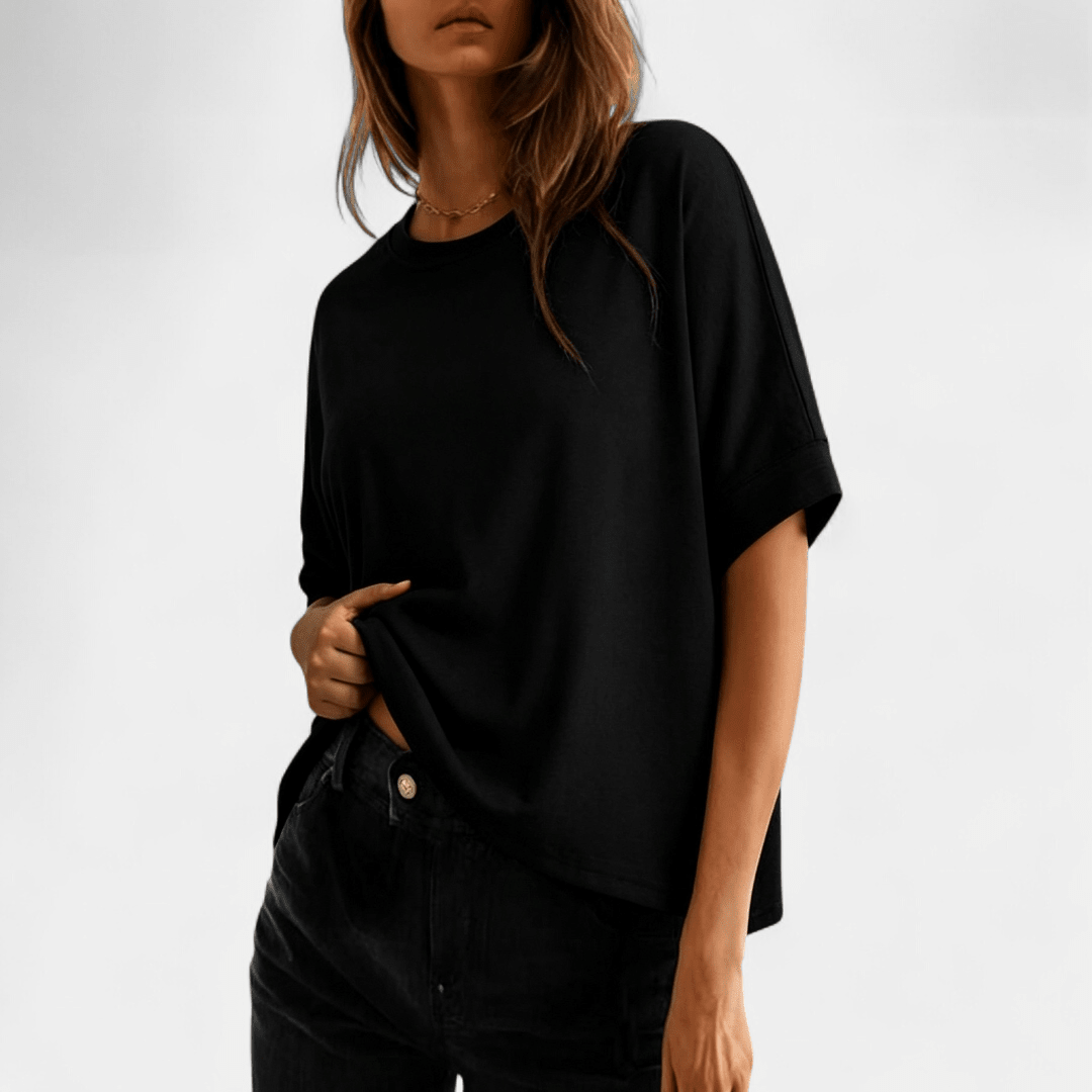 Gaby™ | T-shirt de Algodão Super Confortável para o Dia-a-Dia - | Benedita Lisboa