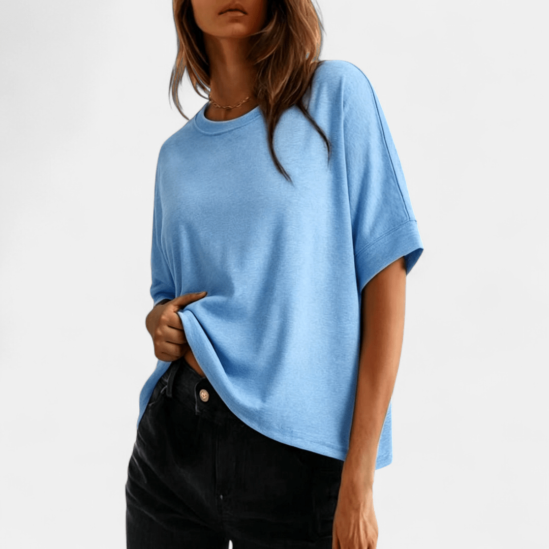 Gaby™ | T-shirt de Algodão Super Confortável para o Dia-a-Dia - | Benedita Lisboa