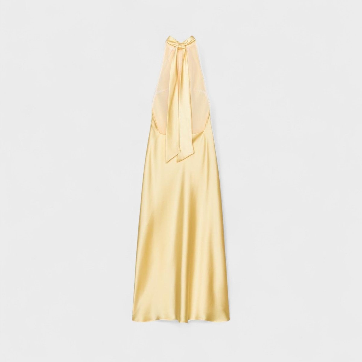 Gala™ | Vestido Halter Satinado - | Benedita Lisboa