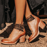 Ginevra™ | Sapatos de salto alto com tiras múltiplas e sola grossa - | Benedita Lisboa