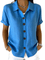 Gracie™ | Camisa Feminina de Manga Curta Relaxada - Shirts & Tops | Benedita Lisboa