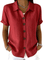 Gracie™ | Camisa Feminina de Manga Curta Relaxada - Shirts & Tops | Benedita Lisboa