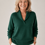 Greta™ — Shawl Collar Sweater - | Benedita Lisboa