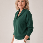 Greta™ — Shawl Collar Sweater - | Benedita Lisboa