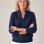 Greta™ — Shawl Collar Sweater - | Benedita Lisboa