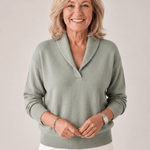 Greta™ — Shawl Collar Sweater - | Benedita Lisboa