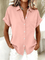 Gustie™ | Camisa Feminina de Manga Curta Relaxada - | Benedita Lisboa