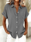 Gustie™ | Camisa Feminina de Manga Curta Relaxada - | Benedita Lisboa