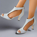 Heidrun™ | Sandálias elegantes e confortáveis com salto - | Benedita Lisboa