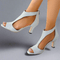 Heidrun™ | Sandálias elegantes e confortáveis com salto - | Benedita Lisboa
