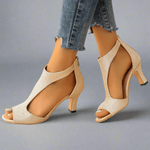 Heidrun™ | Sandálias elegantes e confortáveis com salto - | Benedita Lisboa