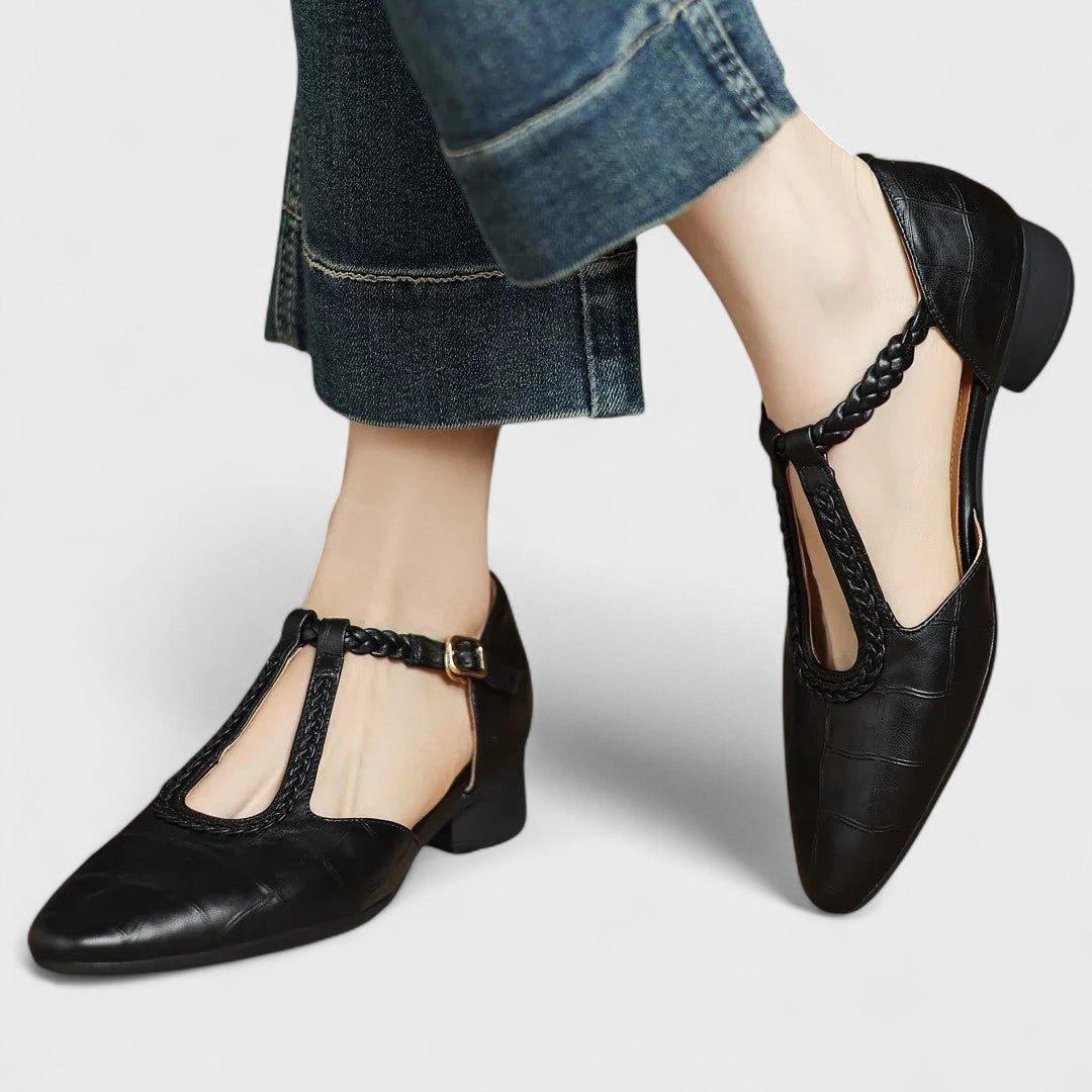 Helena™ | Sapatos Ortopédicos em Pele, Super Elegantes e Confortáveis - | Benedita Lisboa