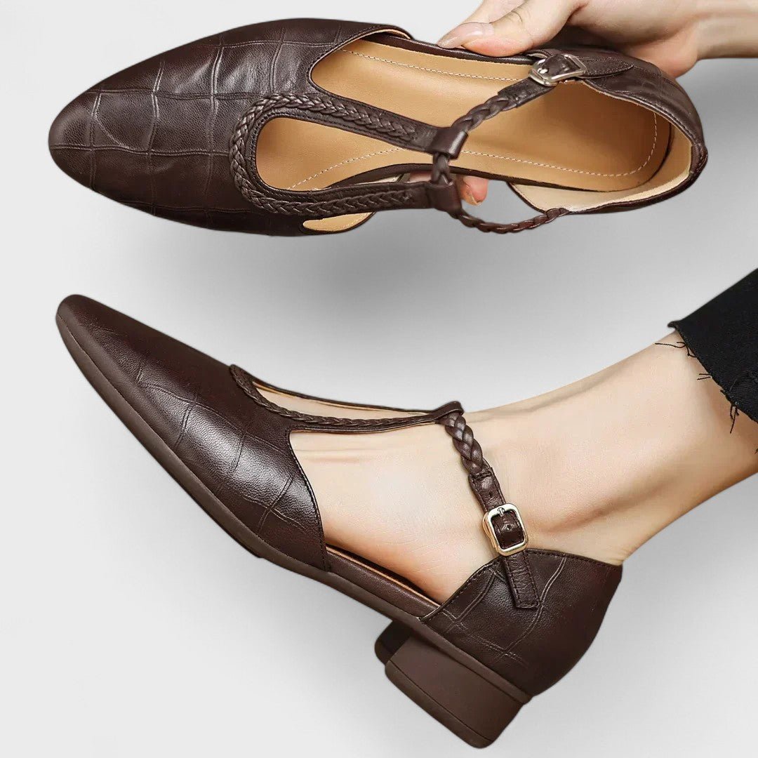 Helena™ | Sapatos Ortopédicos em Pele, Super Elegantes e Confortáveis - | Benedita Lisboa