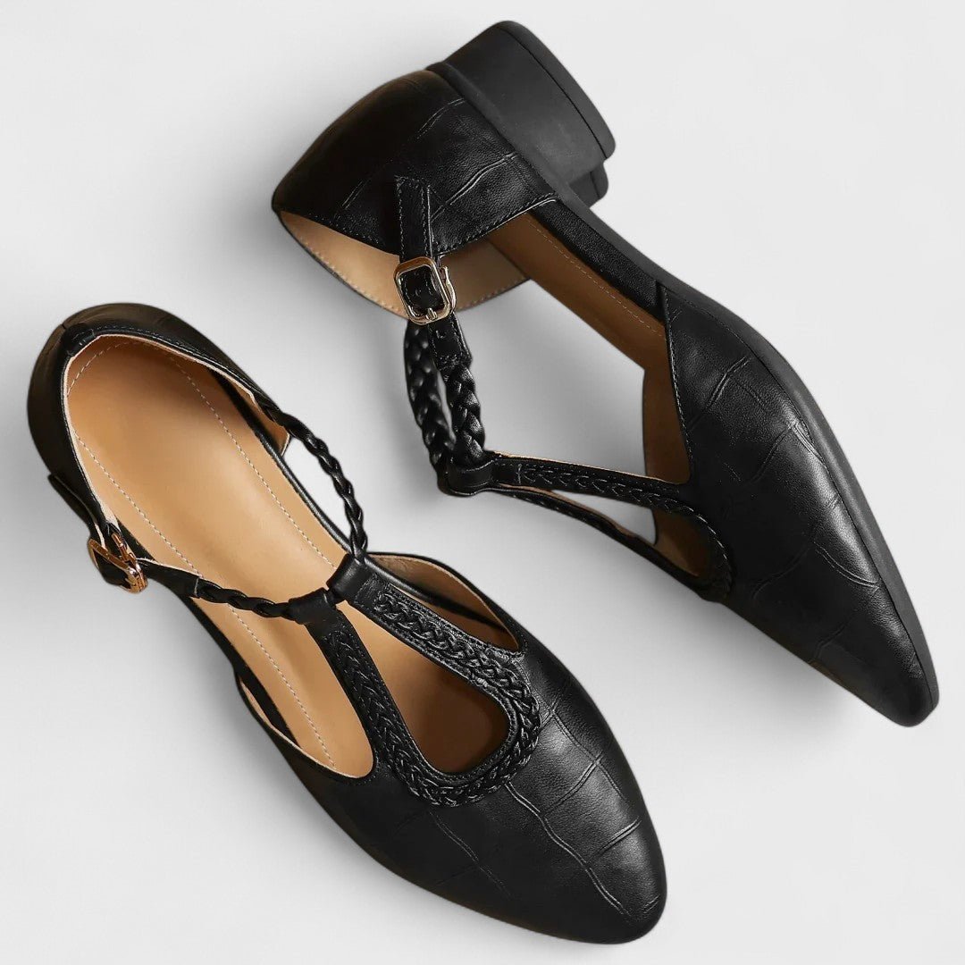 Helena™ | Sapatos Ortopédicos em Pele, Super Elegantes e Confortáveis - | Benedita Lisboa