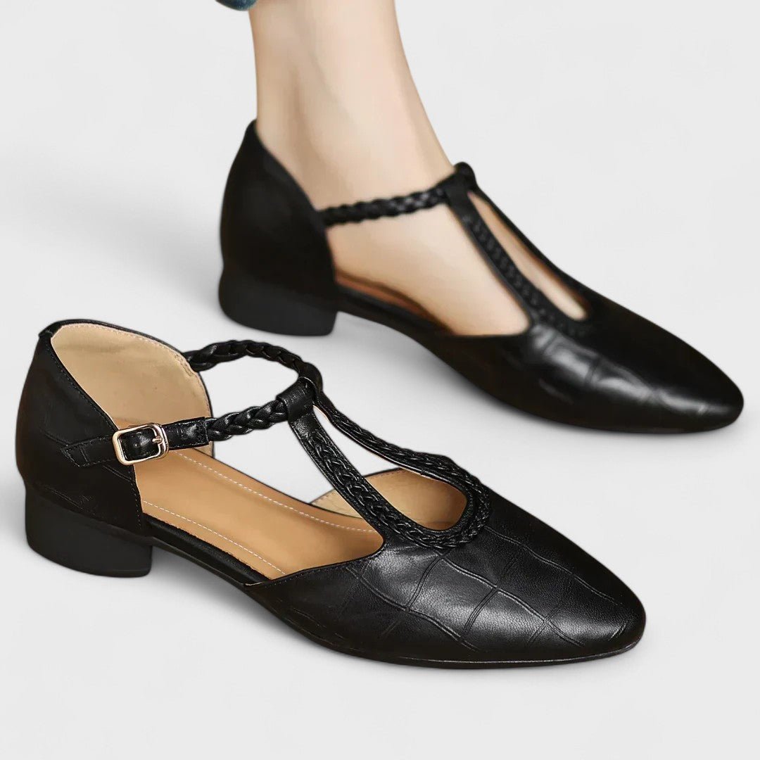 Helena™ | Sapatos Ortopédicos em Pele, Super Elegantes e Confortáveis - | Benedita Lisboa