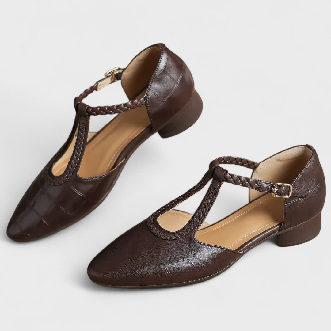 Helena™ | Sapatos Ortopédicos em Pele, Super Elegantes e Confortáveis - | Benedita Lisboa