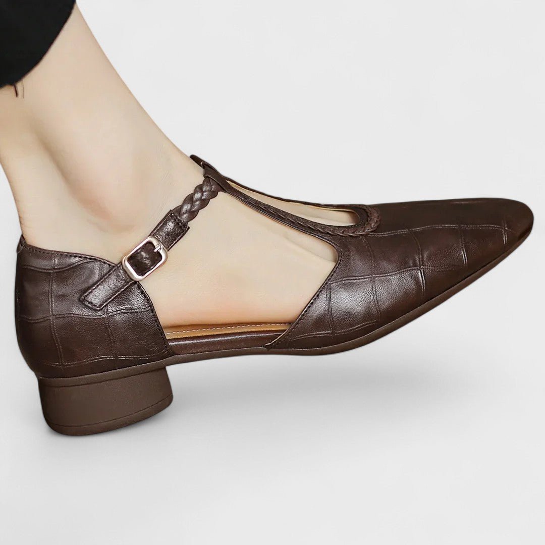 Helena™ | Sapatos Ortopédicos em Pele, Super Elegantes e Confortáveis - | Benedita Lisboa