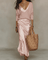 Helena™ | Vestido de Cetim e Sweater - | Benedita Lisboa