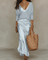 Helena™ | Vestido de Cetim e Sweater - | Benedita Lisboa