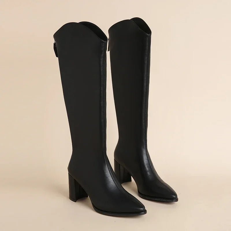 Hilda™ | Botas de salto Grosso e Elegância para o Inverno - | Benedita Lisboa