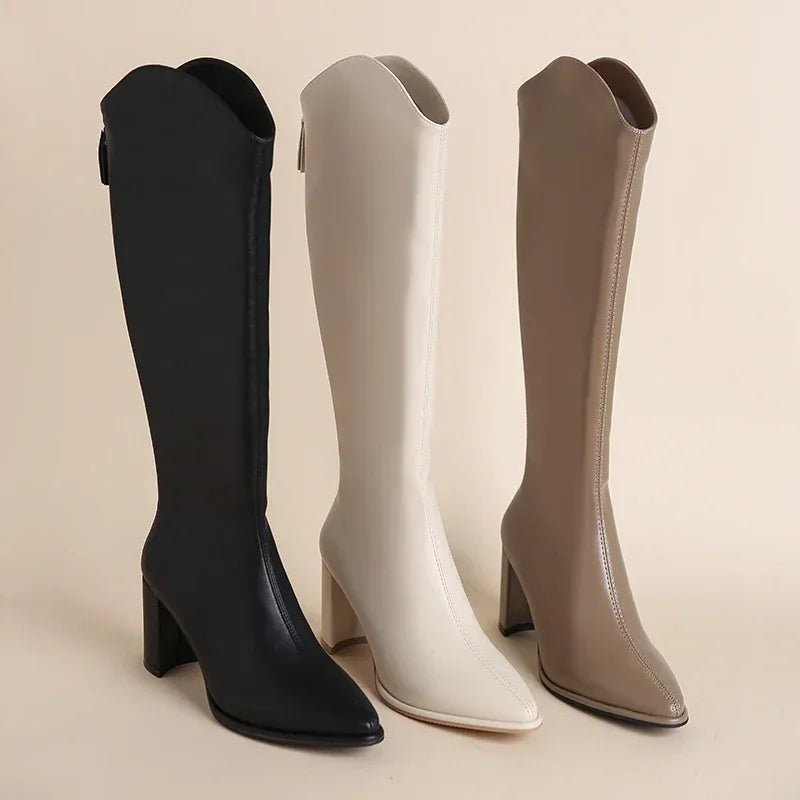 Hilda™ | Botas de salto Grosso e Elegância para o Inverno - | Benedita Lisboa