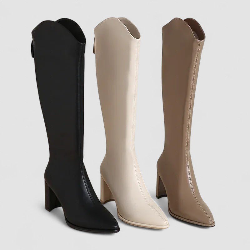 Hilda™ | Botas de salto Grosso e Elegância para o Inverno - | Benedita Lisboa