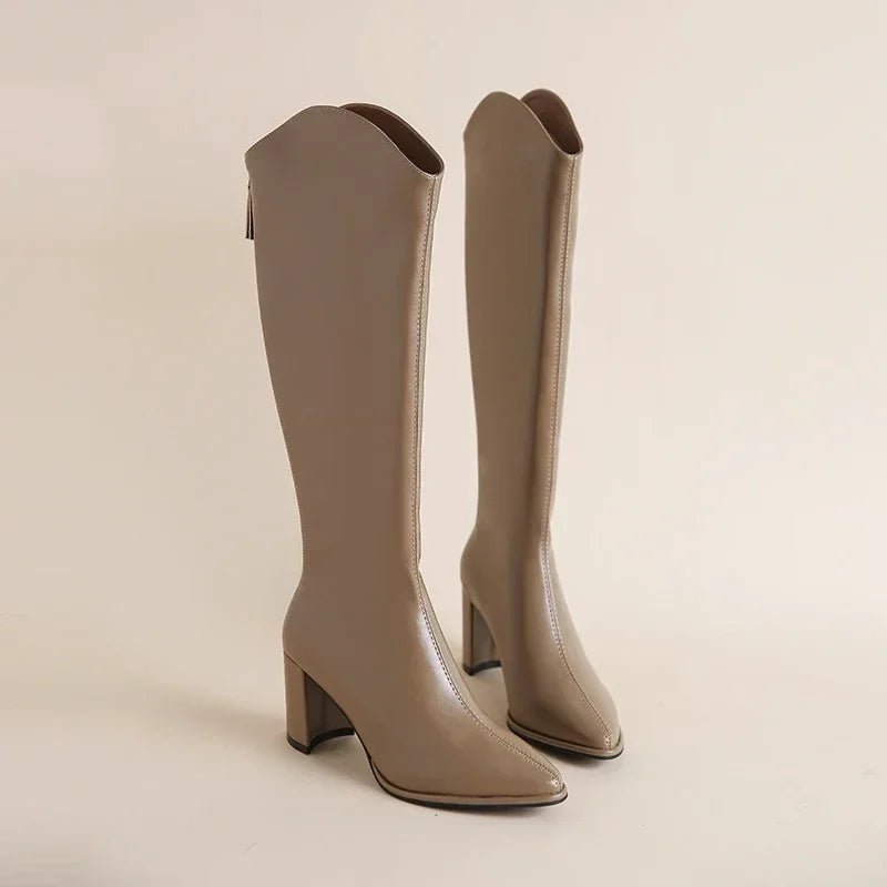 Hilda™ | Botas de salto Grosso e Elegância para o Inverno - | Benedita Lisboa