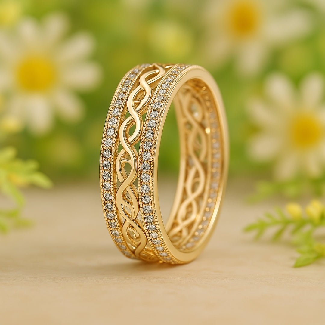 Hohloha Hellera Anel Dourado Elegante - Luxo para Eventos - | Benedita Lisboa
