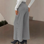 Houndstooth™ | Calças Pata de Galo Elegantes - 0 | Benedita Lisboa