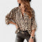 Iara™ | Blusa moderna com estampado leopardo - | Benedita Lisboa