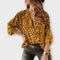 Iara™ | Blusa moderna com estampado leopardo - | Benedita Lisboa