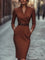 Iara™ | Vestido Justo Preto Refinado Com Cinto - | Benedita Lisboa