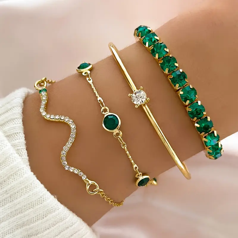 Esmerald™ | Pulseiras Vintage Verdes
