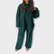 Ingrid™ | Conjunto Plus Size de Estilo Acanalado - | Benedita Lisboa
