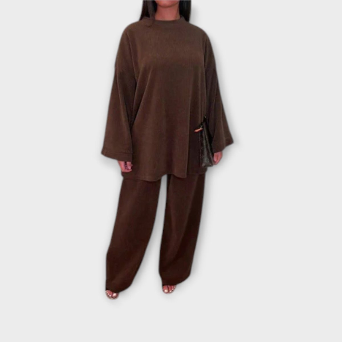 Ingrid™ | Conjunto Plus Size de Estilo Acanalado - | Benedita Lisboa