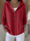 Ins Button Hooded Sweater Fashion Autumn And Winter Knitted Cardigan Casual Commuter Long Sleeve Top Women's Clothing - 0 | Benedita Lisboa