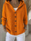 Ins Button Hooded Sweater Fashion Autumn And Winter Knitted Cardigan Casual Commuter Long Sleeve Top Women's Clothing - 0 | Benedita Lisboa
