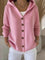 Ins Button Hooded Sweater Fashion Autumn And Winter Knitted Cardigan Casual Commuter Long Sleeve Top Women's Clothing - 0 | Benedita Lisboa