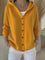 Ins Button Hooded Sweater Fashion Autumn And Winter Knitted Cardigan Casual Commuter Long Sleeve Top Women's Clothing - 0 | Benedita Lisboa