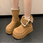 Irene™ | Botas com plataforma com fivela elegante e forro quente de pelúcia - | Benedita Lisboa