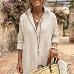 Íris™ | Vestido Listrado Chic de Verão - Striped Summer Dress | Benedita Lisboa