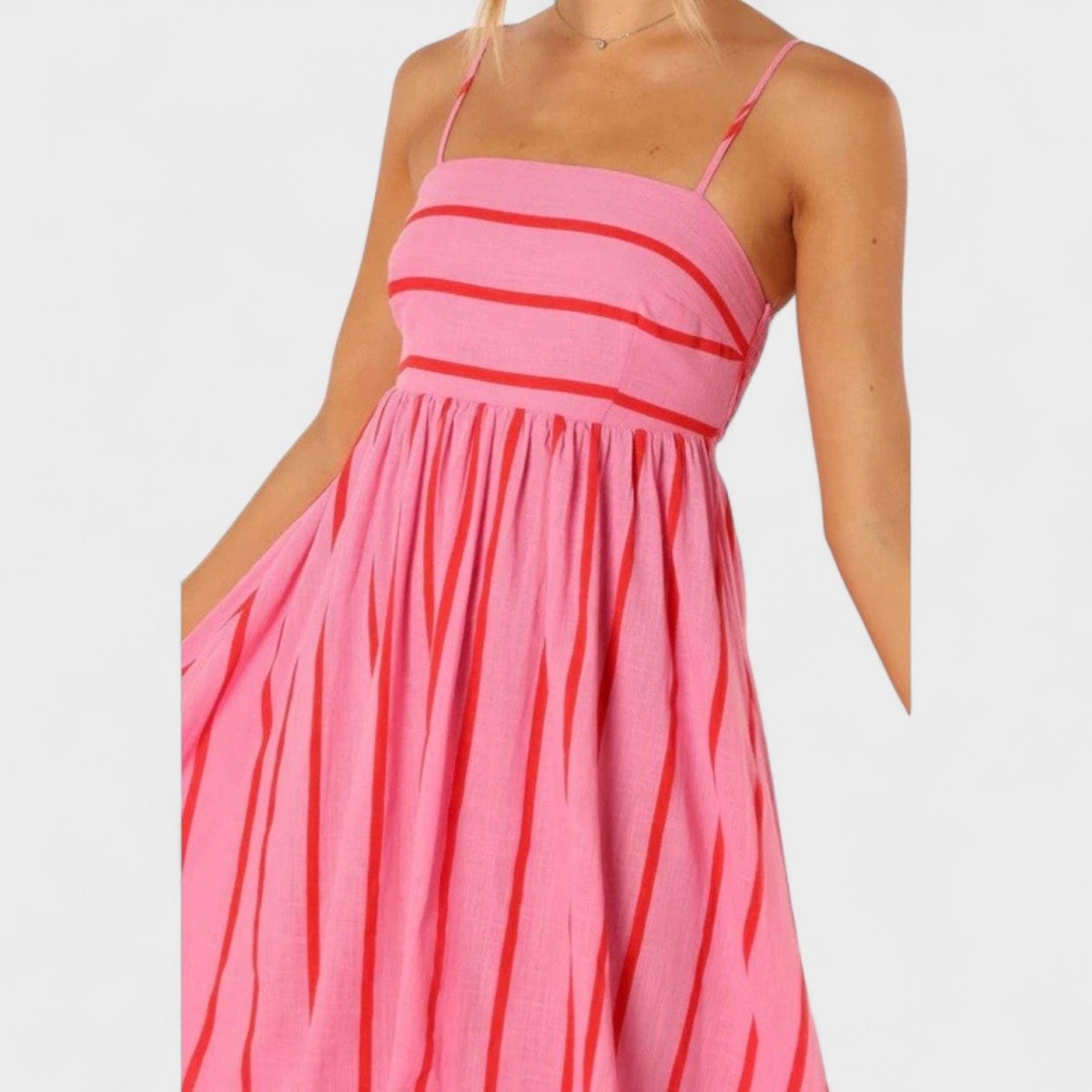 Isabel™ | Vestido comprido às riscas - | Benedita Lisboa