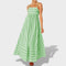 Isabel™ | Vestido comprido às riscas - | Benedita Lisboa