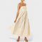 Isabel™ | Vestido comprido às riscas - | Benedita Lisboa