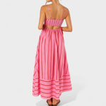 Isabel™ | Vestido comprido às riscas - | Benedita Lisboa